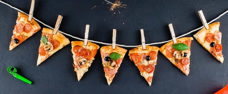 Pizza is the best party snack